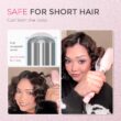 TYMO ROVY Beach Waves Curling Wand, Ionic Deep Waver Hair Curler Tool with Ceramic 3 Barrel, Pink, 1 Inch