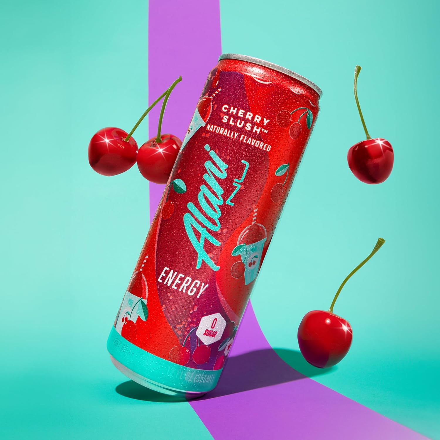Alani Nu CHERRY SLUSH Sugar Free, Low Calorie Energy Drinks, Antioxidants, Biotin, B Vitamins, Zero Sugar, 12 Count Alani Nu CHERRY SLUSH Sugar Free, Low Calorie Energy Drinks, Antioxidants, Biotin, B Vitamins, Zero Sugar, 12 Count - Image 7