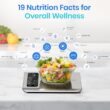 Etekcity Smart Food Kitchen Scale with Nutritional Calculator, Free App with 19 Nutrients Tracking, Calorie, Marco, 11lb