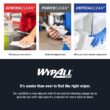 Wypall Power Clean L40 Extra Absorbent Towels (05701), Limited Use Towels, White, 18 Packs per Case, 56 Sheets per Pack, 1,008 Sheets Total