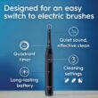 Oral-B iO Series 2 Rechargeable Electric Powered Toothbrush Starter Kit, Night Black with 2 Brush Heads