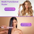 Asani 360° Airflow Styler - 2-in-1 Professional Curling Wand & Hair Straightener - Flat Iron Curler with Cooling Fan, Air Vents (White) Asani 360° Airflow Styler - 2-in-1 Professional Curling Wand & Hair Straightener - Flat Iron Curler with Cooling Fan, Air Vents (White)