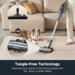 Eureka Corded Stick Vacuum Cleaner for Home Pet Hair, Lightweight Vacuum Cleaner with Powerful Suction, Blue, NES520BL