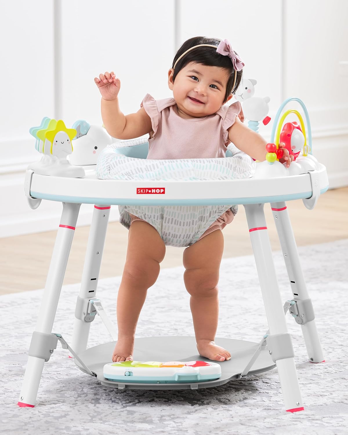 Skip Hop Baby Activity Center: Interactive Play Center with 3-Stage Grow-with-Me Functionality, 4mo+, Silver Lining Cloud Skip Hop Baby Activity Center: Interactive Play Center with 3-Stage Grow-with-Me Functionality, 4mo+, Silver Lining Cloud - Image 2