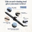Bio Ionic Long Barrel Styler, Curling Iron with Moisture Heat Technology & NanoIonic MX, Hair Curler with 2" Extended Barrel