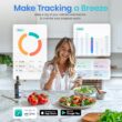 Etekcity Smart Food Kitchen Scale with Nutritional Calculator, Free App with 19 Nutrients Tracking, Calorie, Marco, 11lb
