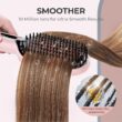 TYMO Ionic Hair Straightener Brush with 16 Temps, 30s Heat-up, Dual Voltage - for Thick, Thin, Curly Hair