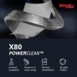 WypAll PowerClean X80 Heavy Duty Cloths, Jumbo Roll (41025), Extended Use Towels, White (475 Sheets/Roll, 1 Roll/Case, 475 Sheets/Case)