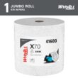 WypAll PowerClean X70 Medium Duty Cloths, Jumbo Roll (41600), Long Lasting Towels, White (870 Sheets/Roll, 1 Roll/Case, 870 Sheets/Case)