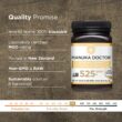 MANUKA DOCTOR - MGO 525+ Manuka Honey Monofloral (1.1 lbs) 100% Pure New Zealand Honey, Non-GMO