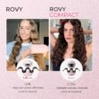 TYMO ROVY Beach Waves Curling Wand, Ionic Deep Waver Hair Curler Tool with Ceramic 3 Barrel, Pink, 1 Inch