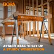 BORA PM-3360 Workhorse XT PM-3360 [3.2 in. W x 32 in. H, Sawhorse