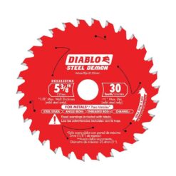 DIABLO Steel Demon 5-3/8 in. x 30-Tooth Metal Cutting Circular Saw Blade with Bushings