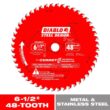 DIABLO Steel Demon 6-1/2 in. x 48-Tooth Cermet II Metals and Stainless Steel Circular Saw Blade