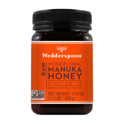 Wedderspoon Raw Premium Manuka Honey, KFactor 16, 17.6 Oz, Unpasteurized, Genuine New Zealand Honey