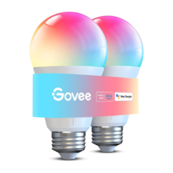 Govee Smart Light Bulbs 1200 Lumens, Color Changing Light Bulbs RGBWW Dimmable, Color Lights Bulb, 2 Pack