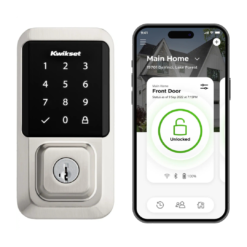 Kwikset Halo Keyless Entry Satin Nickel Smart Lock Electronic Deadbolt with Wifi Smartkey Touchscreen