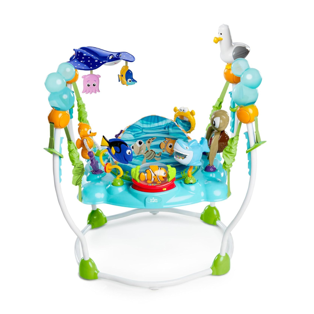 Bright Starts Disney Baby Finding Nemo Sea of Activities Baby Activity Center Jumper with Interactive Toys, Lights, Songs & Sounds, 6-12 Months (Blue) Bright Starts Disney Baby Finding Nemo Sea of Activities Baby Activity Center Jumper with Interactive Toys, Lights, Songs & Sounds, 6-12 Months (Blue)