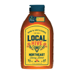 Local Hive Northeast Raw Unfiltered Honey – 32oz, Pure US Honey, Sourced from American Bees and Beekeepers
