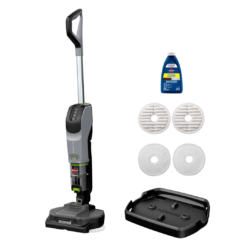 Bissell SpinWave + Vac Cordless, Hard Floor Spin Mop + Vacuum, Lay-Flat, Multi-Use Cleaning, Hard Floor Sanitize Formula Included