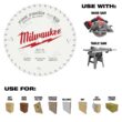 Milwaukee 8-1/4 in. x 40-Tooth Fine Finish Circular Saw Blade (2-Pack)