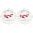 Milwaukee 8-1/4 in. x 40-Tooth Fine Finish Circular Saw Blade (2-Pack)