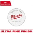 Milwaukee 12 in. x 100-Tooth Ultra Fine Finish Circular Saw Blade Milwaukee 12 in. x 100-Tooth Ultra Fine Finish Circular Saw Blade