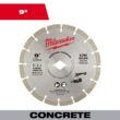 Milwaukee Diamond Premium 9 in. Segmented Blade (1-Pack)