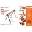 PROTOCOL SAW46 46 in. x 29 in. Lightweight Aluminum Adjustable Height Collapsible Sawhorse