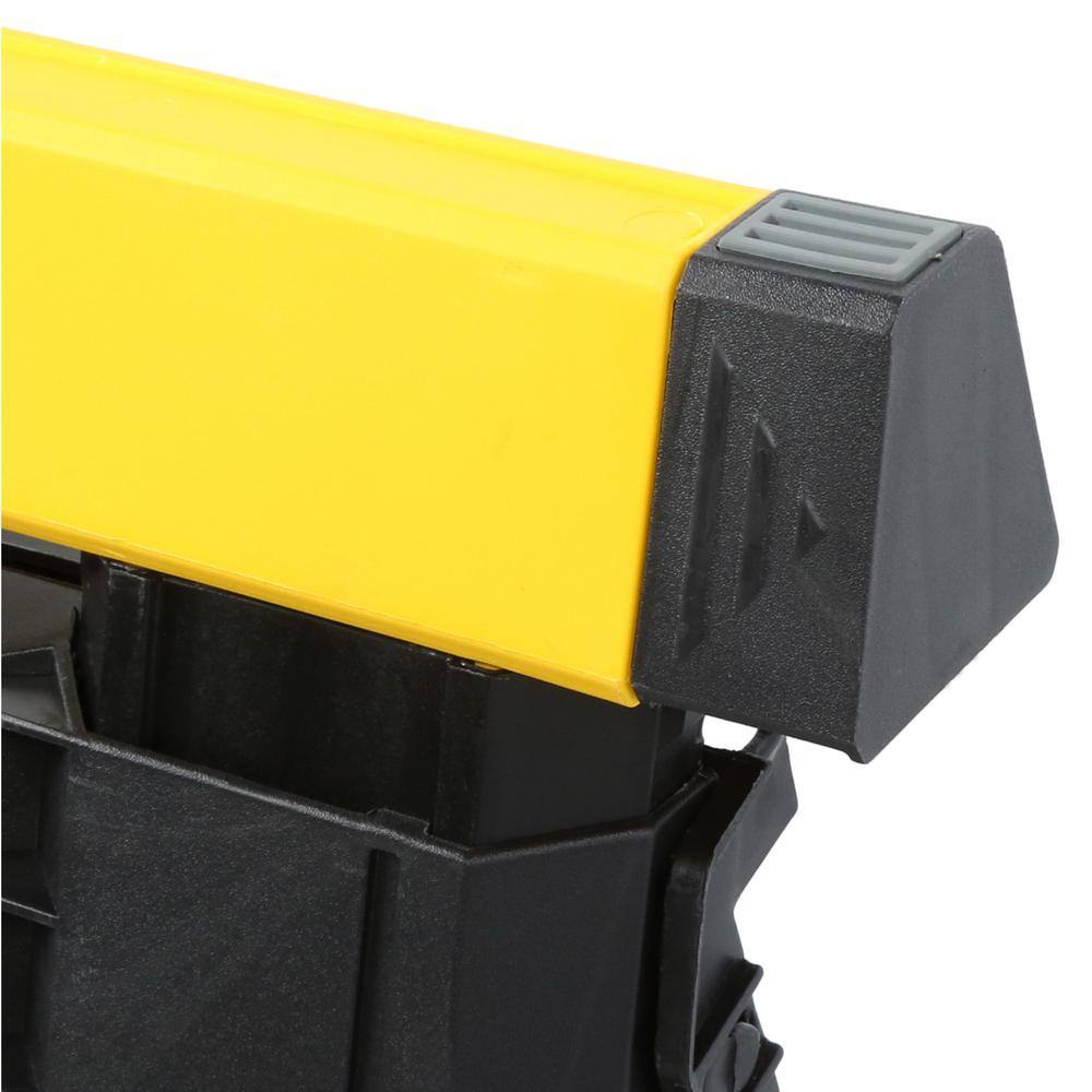 Stanley STST60626 32 in. H Plastic 2-Way Adjustable Folding Sawhorse (2 Pack) Stanley STST60626 32 in. H Plastic 2-Way Adjustable Folding Sawhorse (2 Pack) - Image 6