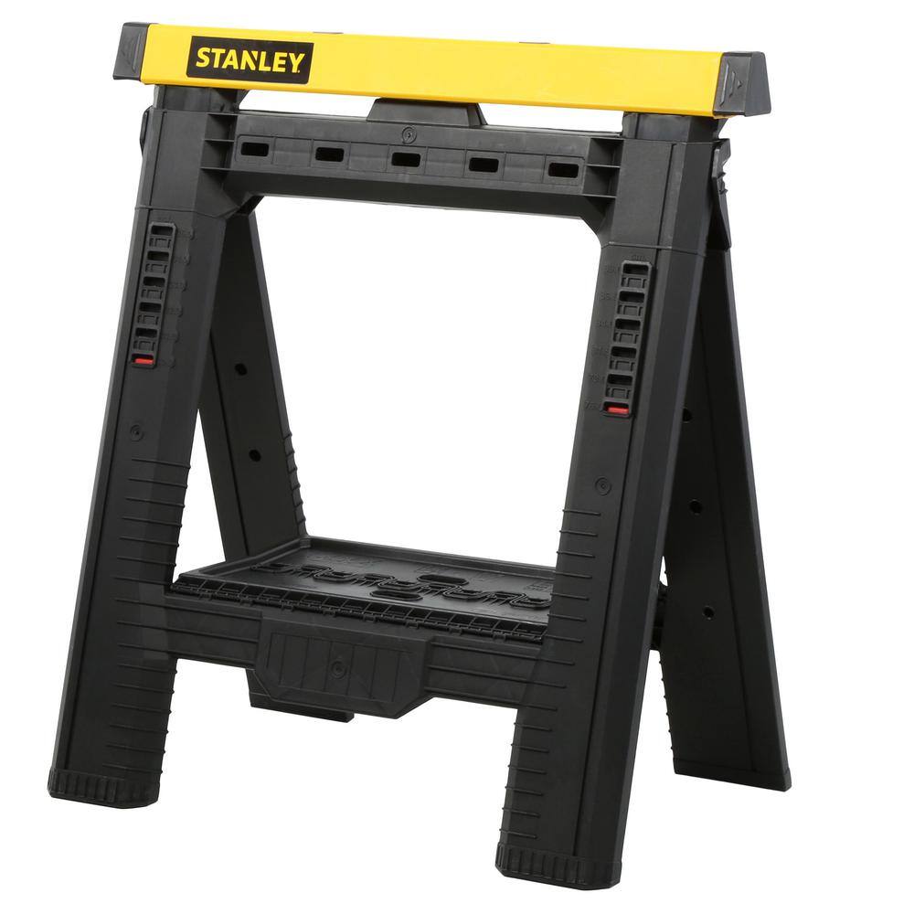 Stanley STST60626 32 in. H Plastic 2-Way Adjustable Folding Sawhorse (2 Pack) Stanley STST60626 32 in. H Plastic 2-Way Adjustable Folding Sawhorse (2 Pack) - Image 12