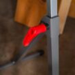 XtremepowerUS 28 in. H x 17.5 in. W Folding Roller Stand Saw Horse Height Adjustable 250 lbs. Load Capacity -Grey