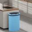 BestOffice 13 Gallon Plastic Touchless Trash Can with Motion Sensor for Indoor Use, 2 Pack(Blue)