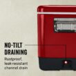 Coleman Vintage 54-Quart Steel Belted Cooler, Red