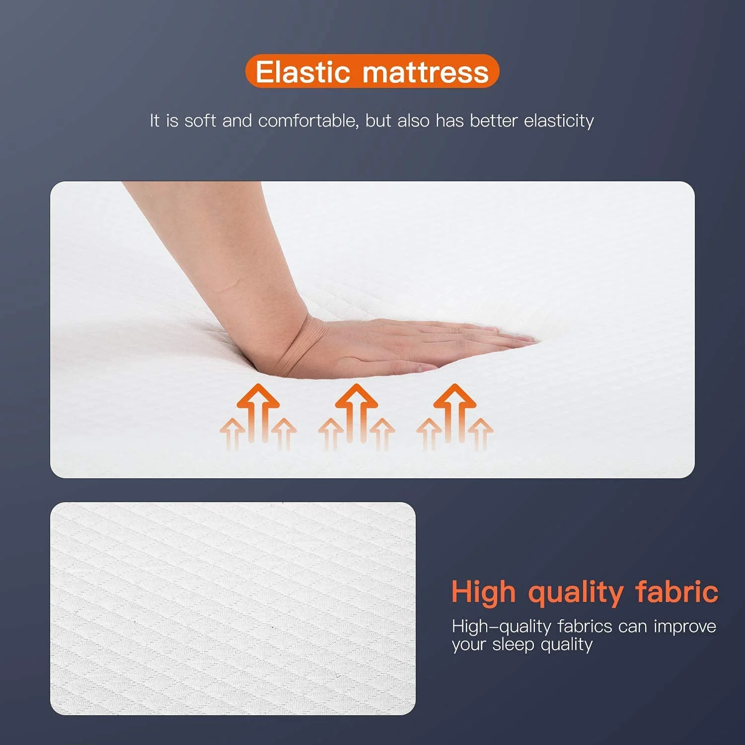 FDW Memory Foam Mattress 8 inch Twin Size Gel Mattress for Cool Sleep Pressure Relief CertiPUR-US Certified FDW Memory Foam Mattress 8 inch Twin Size Gel Mattress for Cool Sleep Pressure Relief CertiPUR-US Certified - Image 2