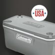 Coleman Classic Series 120-Quart Hard Cooler, Rock Grey