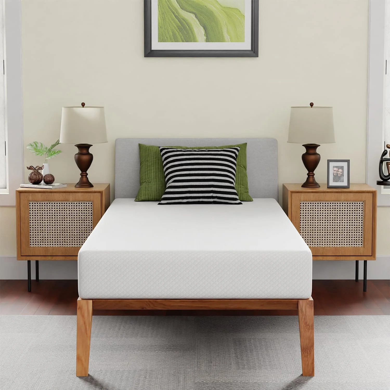 FDW Memory Foam Mattress 8 inch Twin Size Gel Mattress for Cool Sleep Pressure Relief CertiPUR-US Certified FDW Memory Foam Mattress 8 inch Twin Size Gel Mattress for Cool Sleep Pressure Relief CertiPUR-US Certified - Image 6