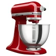 KitchenAid Deluxe 4.5 Stand Mixer, Empire Red with Flat Beater, Dough Hook, Whip