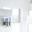simplehuman Triple Wall Mount Shower Pump, 3 x 15 fl. oz. Shampoo and Soap Dispensers, Stainless Steel