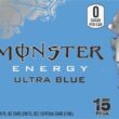 Monster Energy Ultra Blue, Sugar Free Energy Drink, 16 Ounce (Pack of 15)