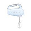 SMEG Pastel Blue 50's Retro Style Electric Hand Mixer with Set of Beaters, Set of Dough Hooks and Set of Whisks SMEG Pastel Blue 50's Retro Style Electric Hand Mixer with Set of Beaters, Set of Dough Hooks and Set of Whisks