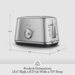 Breville Luxe Toaster 2 Slice BTA735BSS, Brushed Stainless Steel