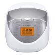 CUCKOO Micom Rice Cooker 6 Cup Uncooked / 12 Cup Cooked, Nonstick Small Rice Cooker White & Silver (CR-0632F)