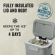 Coleman Classic Series 65-Quart Wheeled Cooler, Rock