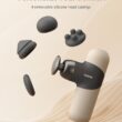 RENPHO Mini Thermal Massager with Heat, FSA HSA Eligible Portable Deep Tissue Percussion Massager, Grey