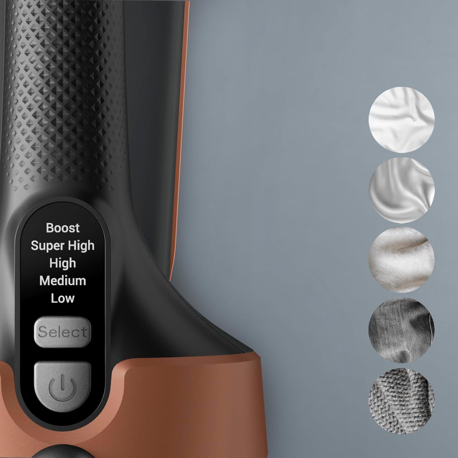 Rowenta Iron Steamer for Clothes, 3in1 Hand Held Steamers, Clothing Steamer, Ironing, 7.1 Oz Tank, 1875 Watts, Black & Copper Rowenta Iron Steamer for Clothes, 3in1 Hand Held Steamers, Clothing Steamer, Ironing, 7.1 Oz Tank, 1875 Watts, Black & Copper - Image 5