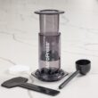 AeroPress Clear Black Coffee Press – 3 In 1 Brew Method Combines French Press, Espresso, Full Bodied Coffee Without Grit or Bitterness