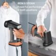 Rowenta Iron Steamer for Clothes, 3in1 Hand Held Steamers, Clothing Steamer, Ironing, 7.1 Oz Tank, 1875 Watts, Black & Copper Rowenta Iron Steamer for Clothes, 3in1 Hand Held Steamers, Clothing Steamer, Ironing, 7.1 Oz Tank, 1875 Watts, Black & Copper
