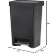 Rubbermaid Premier Series II Step-on Trash Can for Home and Kitchen, for Home/Kitchen/Hotel/Lobby/Office