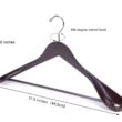 Nature Smile Luxury Mahogany Wooden Suit Hangers - 6 Pack - Wood Coat Hangers, Jacket Outerwear Shirt Hangers Nature Smile Luxury Mahogany Wooden Suit Hangers - 6 Pack - Wood Coat Hangers, Jacket Outerwear Shirt Hangers